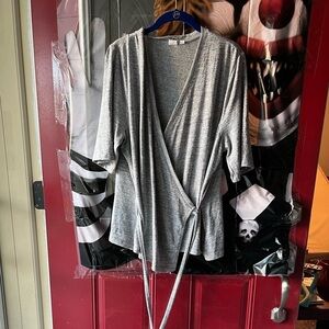 𝅺PLUS Size Wrap Sweater